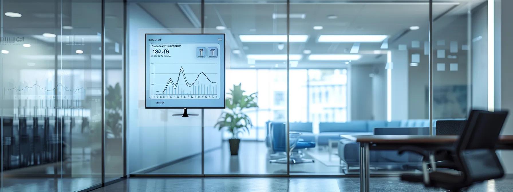 a modern, sleek law office with a digital display showcasing a dynamic roi analysis dashboard, illustrating the integration of ai technology and performance metrics to enhance legal practice efficiency. a modern, sleek law office with a digital display showcasing a dynamic roi analysis dashboard, illustrating the integration of ai technology and performance metrics to enhance legal practice efficiency.